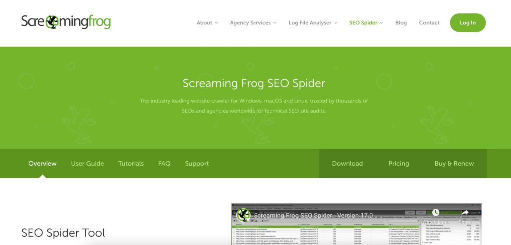 Screaming Frog - SEO Automation Software